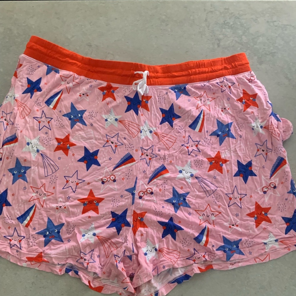 Little Sleepies Pink Stars & Strips Short Bottoms